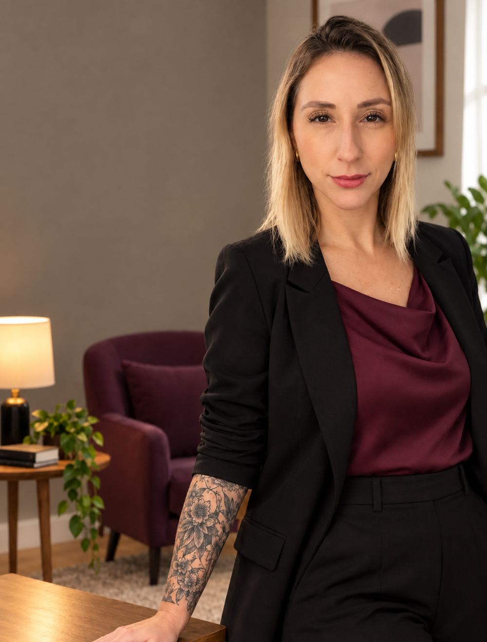 Grasiele Oliveira, psicanalista, pronta para atendimento on-line